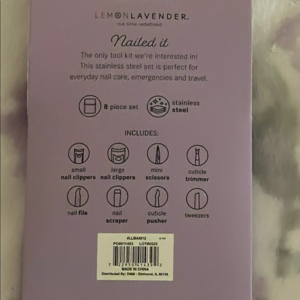Lemon Lavender Nail Care Kit in Lavender New - Picture 5 of 5
